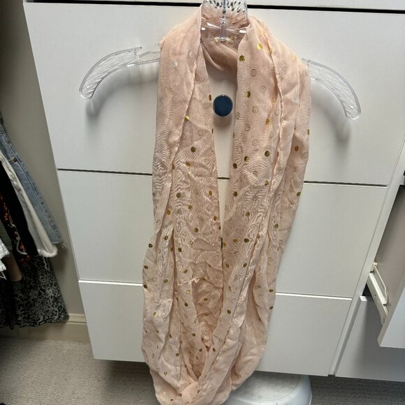 Pink and Gold InfinitiyScarf - Picture 2 of 2